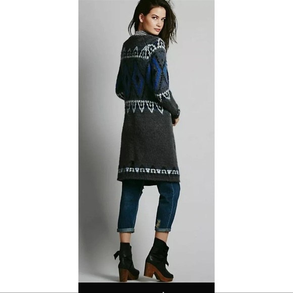 Free People Sweaters - Free People Frosted Fairisle Cardigan Sweater NWT Size M